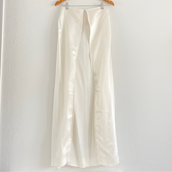 Valentino ivory maxi Satin Skirt - Picture 3 of 9